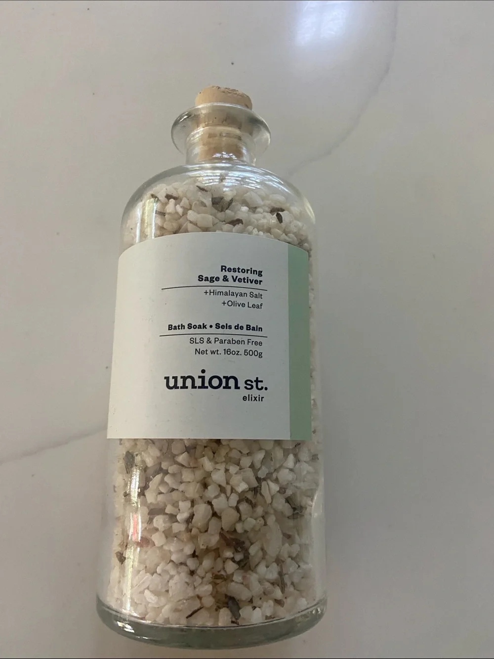 Union St. Restoring Sage & Vetiver Bath Soak - Cream